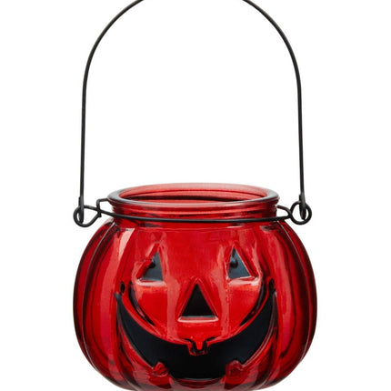 Jack O Lantern Pumpkin Tealight Candle Holder