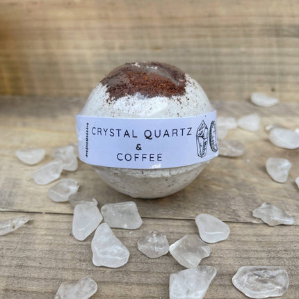 Crystal Quartz & Coffee Bath Bombs