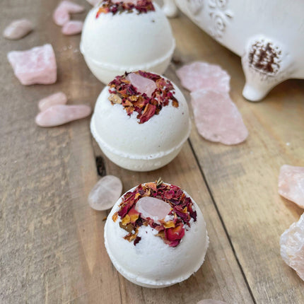 Rose Quartz & Rose Bath Bomb