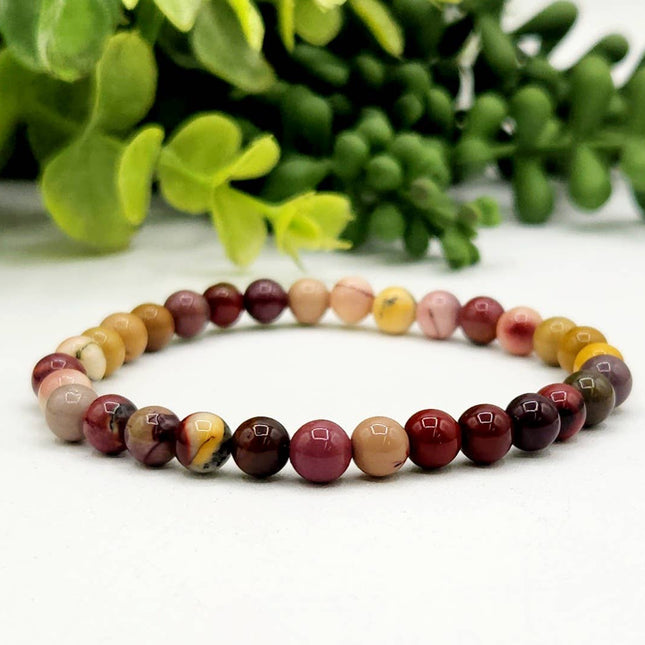 Mookaite Jasper 6mm Stretchable Bracelet