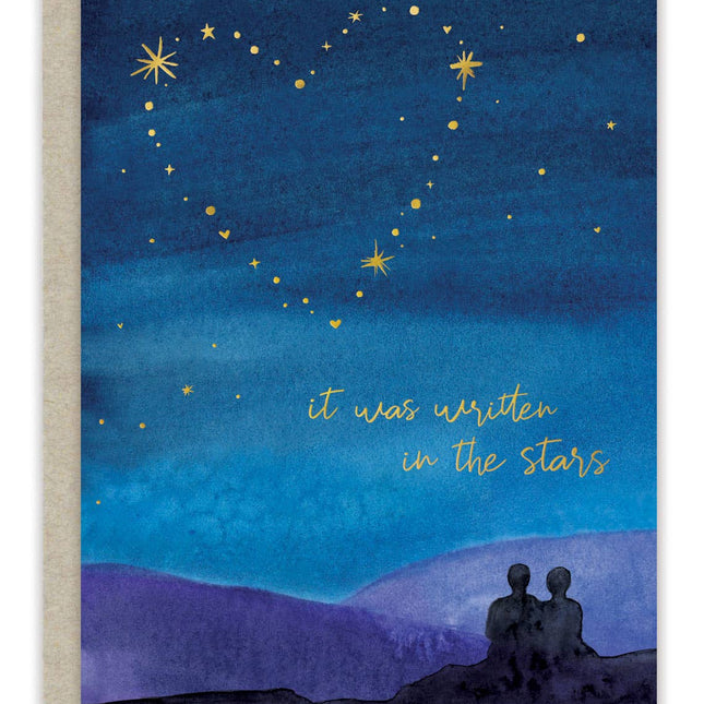 Written In The Stars Wedding Card