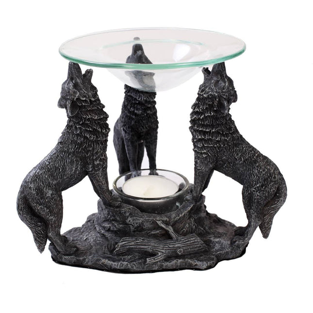 Howling Wolves Oil Burner