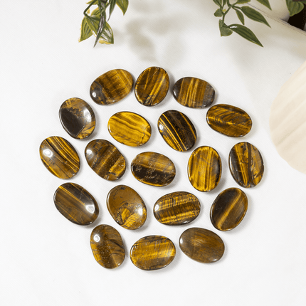 Tiger Eye Worry Stones | Pocket Crystal | Thumb Stone