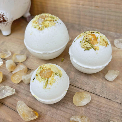 Citrine & Jasmine Bath Bombs