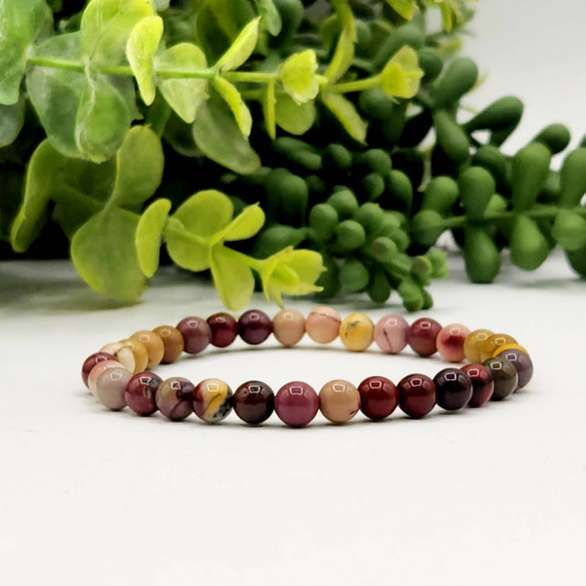 Mookaite Jasper 6mm Stretchable Bracelet