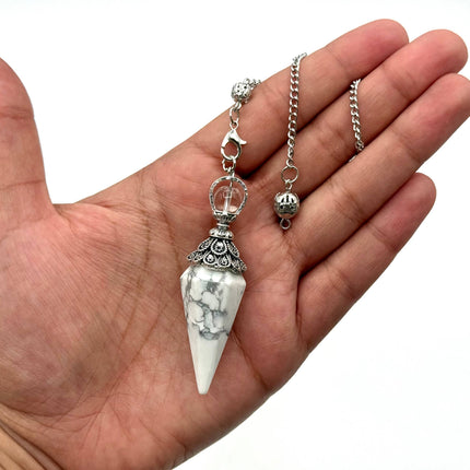White Howlite Pendulum