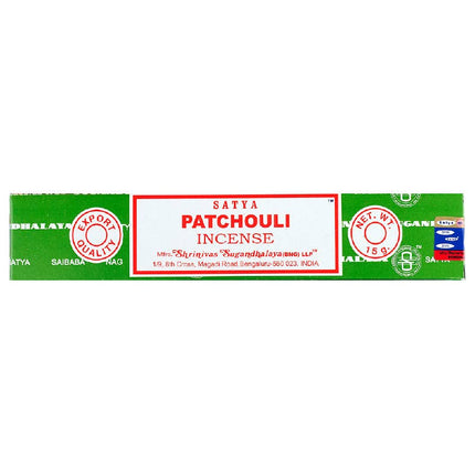 Satya Patchouli Incense Sticks (15g) | Grounding & Abundance