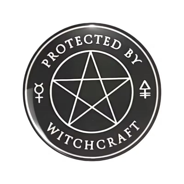 Enamel Pin, Protected By Witchcraft