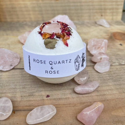 Rose Quartz & Rose Bath Bomb