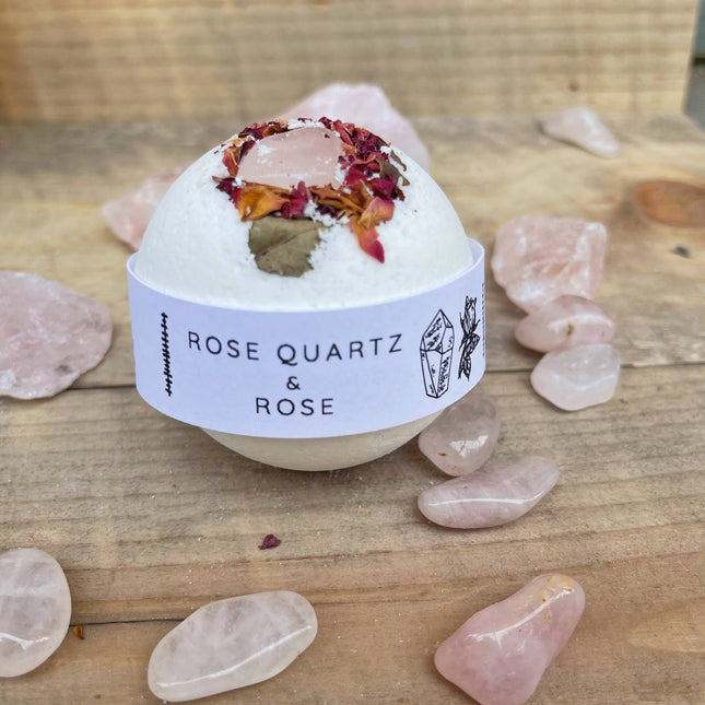 Rose Quartz & Rose Bath Bomb