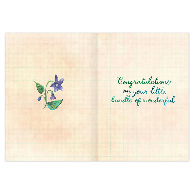 Welcome Sweet Baby Garden Card