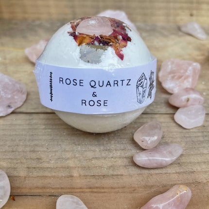 Rose Quartz & Rose Bath Bomb