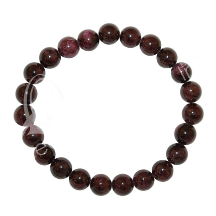 Bracelet, Garnet (6mm)
