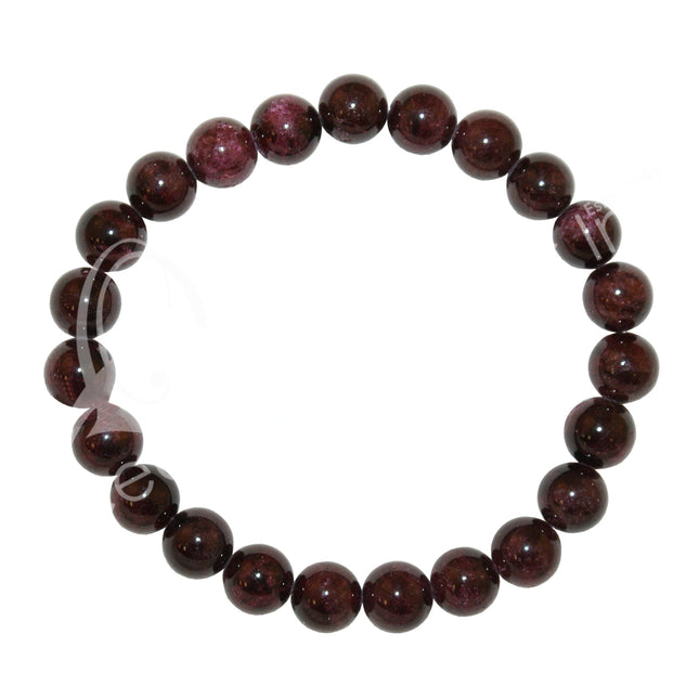 Bracelet, Garnet (6mm)