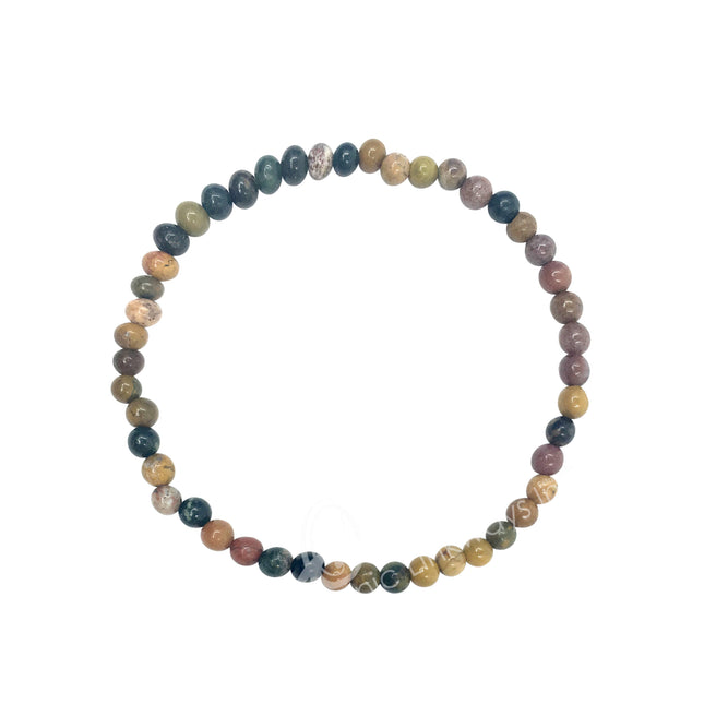 Bracelet, Ocean Jasper 4mm
