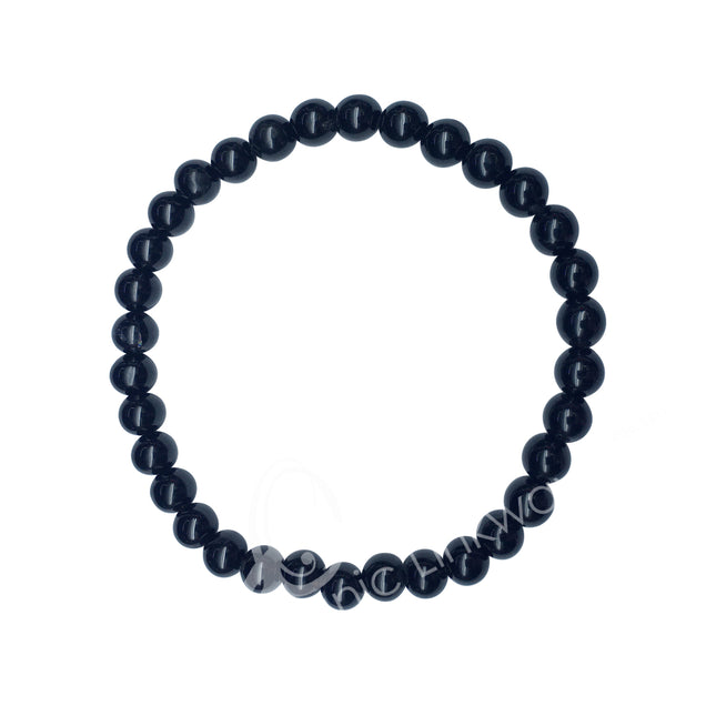 Bracelet, Black Tourmaline (6mm)