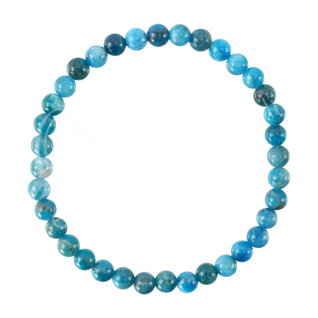 Bracelet, Blue Apatite (6mm)