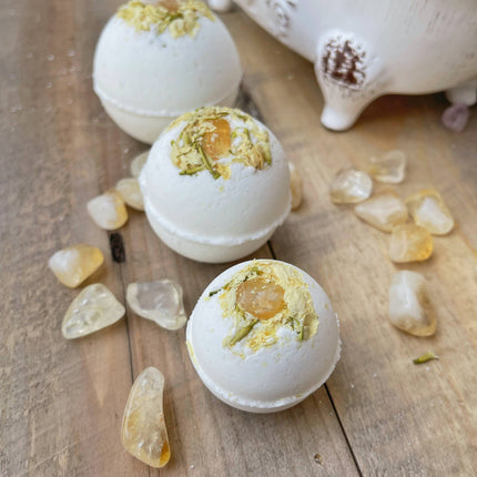 Citrine & Jasmine Bath Bombs