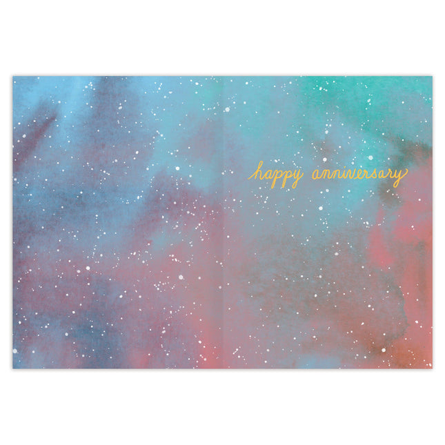 Moon And Back Anniversary Card