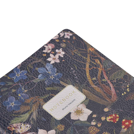 Forest Flowers Vegan Leather Notebook