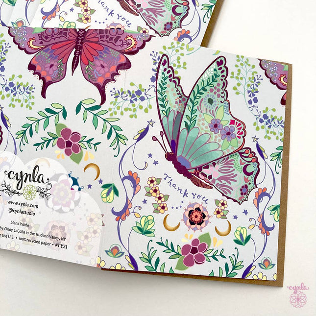Thank You Butterfly Card