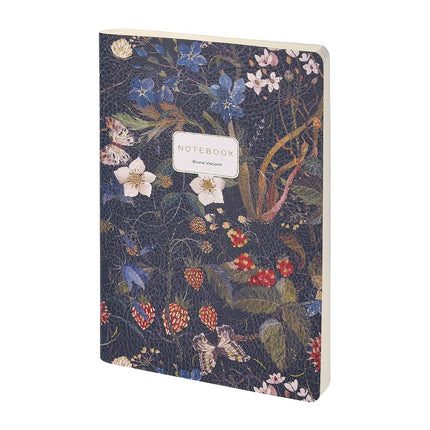 Forest Flowers Vegan Leather Notebook