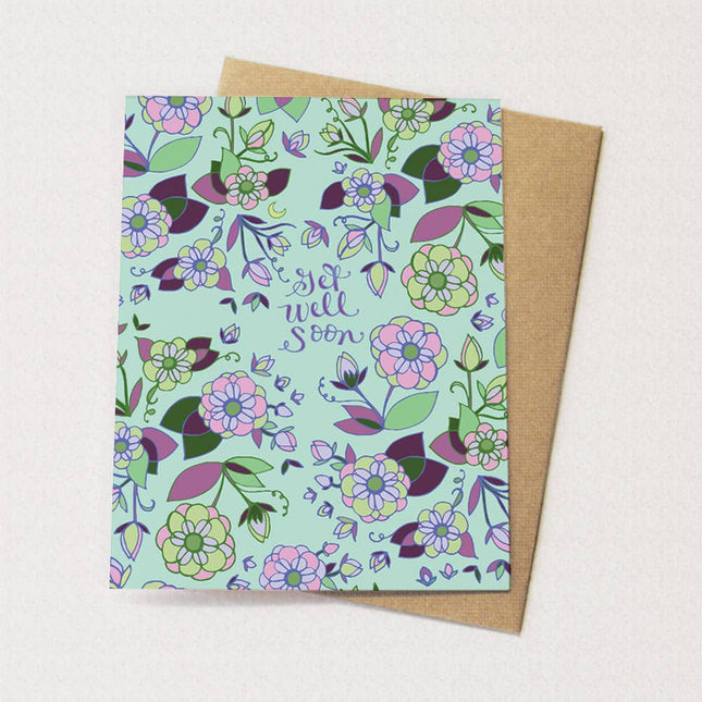 Get Well Card Flowers Card