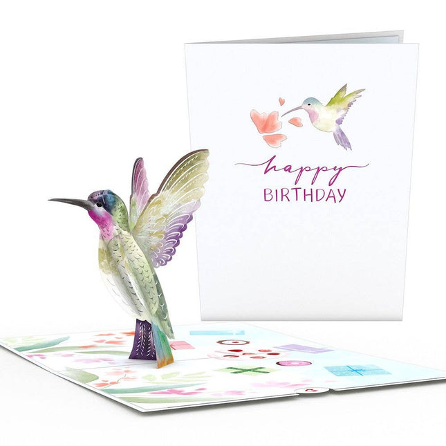 Happy Birthday Hummingbird Pop-Up Card