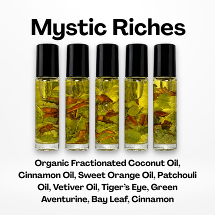 Crystal Infused Essential Oils Roll On with Botanicals