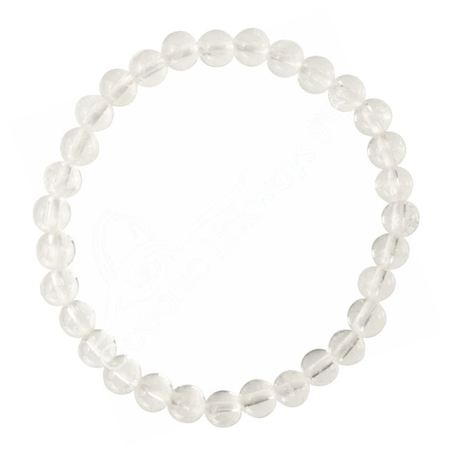 Bracelet, Clear Quartz (6mm)