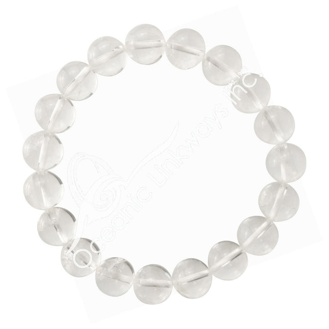 Bracelet, Clear Quartz (10mm)