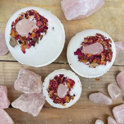Rose Quartz & Rose Bath Bomb