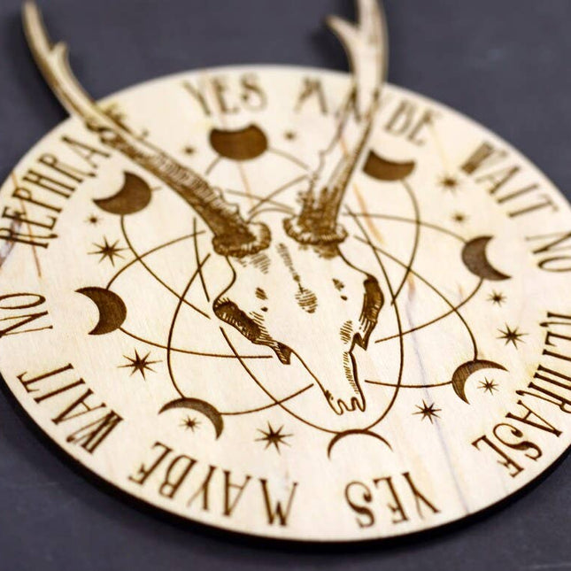 Skull and Moon Pendulum Board