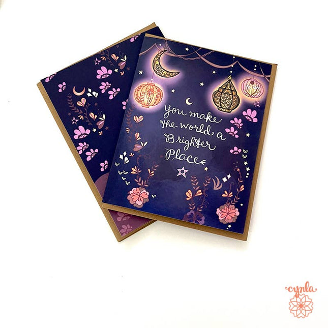 You Make the World a Brighter Place Greeting Card