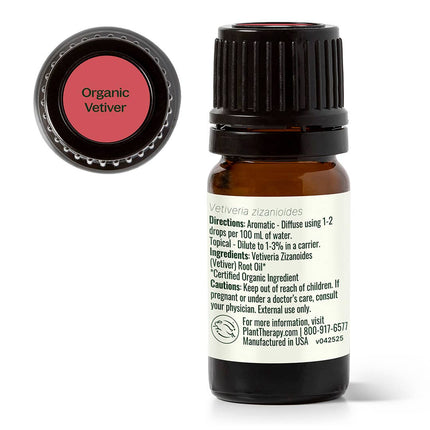 Organic Vetiver Essential Oil 5 mL