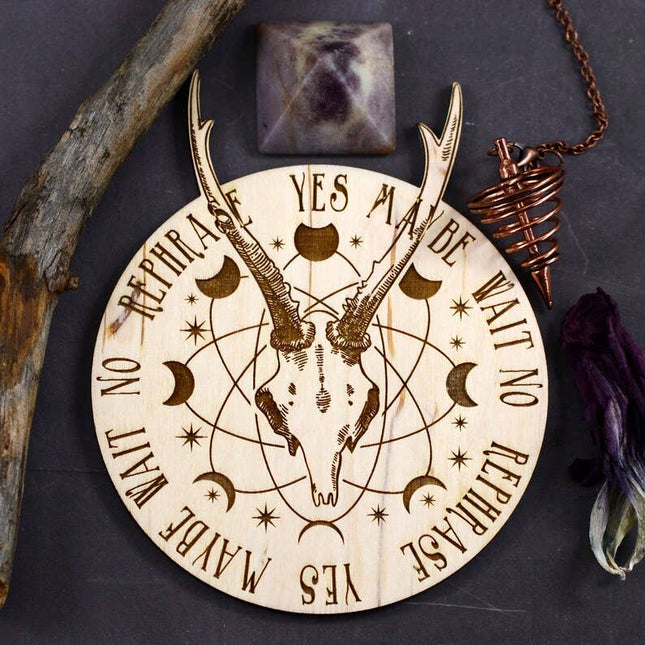 Skull and Moon Pendulum Board