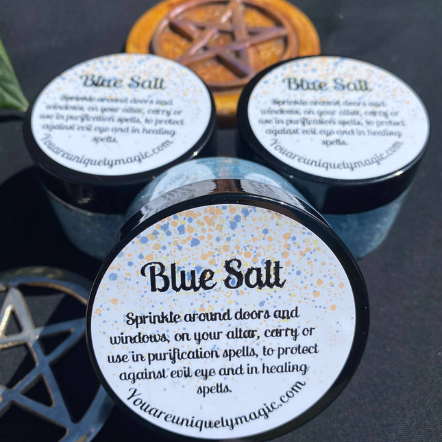 Blue Witches Salt- Protection and Healing 5 oz