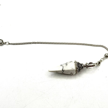 White Howlite Pendulum