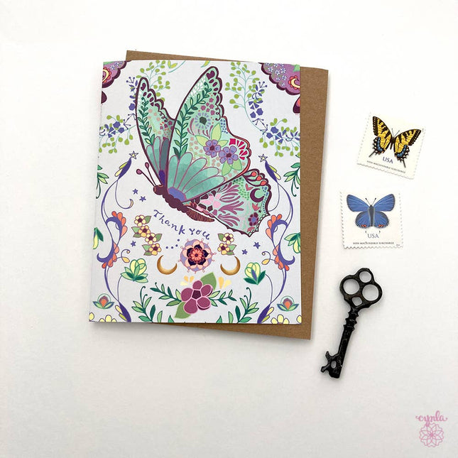 Thank You Butterfly Card