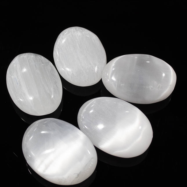 Selenite Pillow Palm Stone 5cm to 8cm