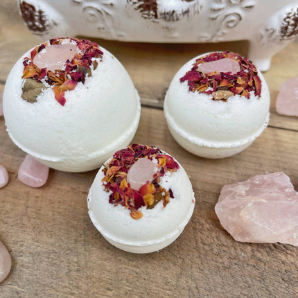 Rose Quartz & Rose Bath Bomb