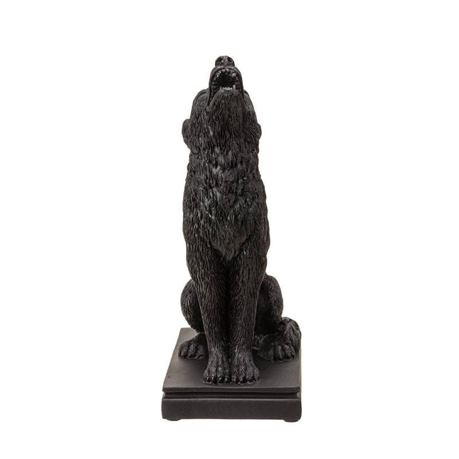 Howling Wolf Candleholder