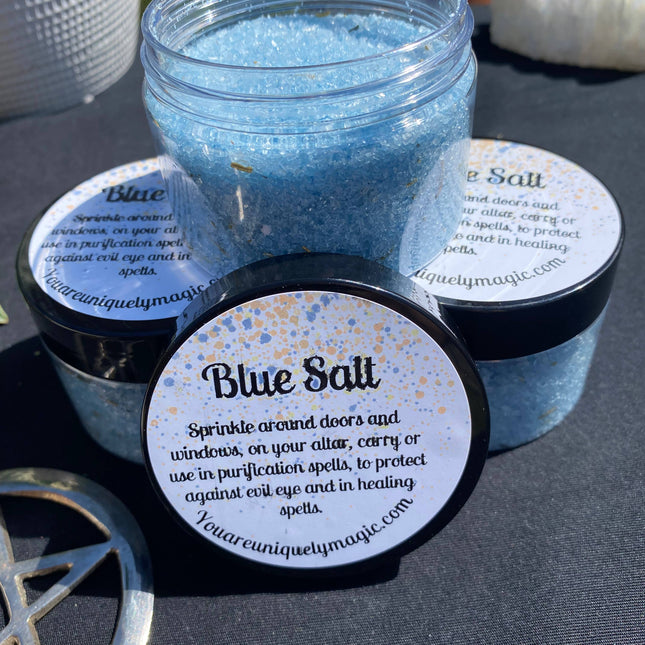 Blue Witches Salt- Protection and Healing 5 oz