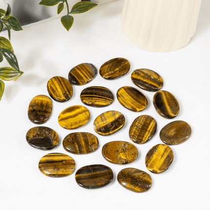 Tiger Eye Worry Stones | Pocket Crystal | Thumb Stone