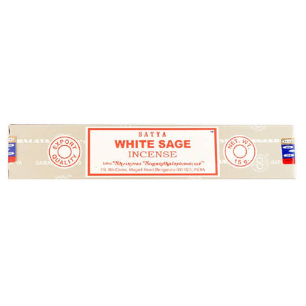 Satya White Sage Incense (15g) | Cleansing & Protection