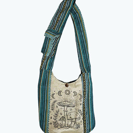 Shrooms & Moon Phase Hobo Bag