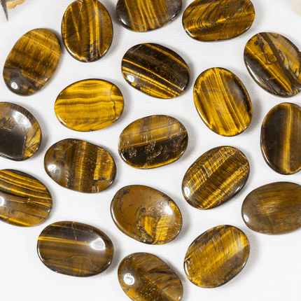Tiger Eye Worry Stones | Pocket Crystal | Thumb Stone