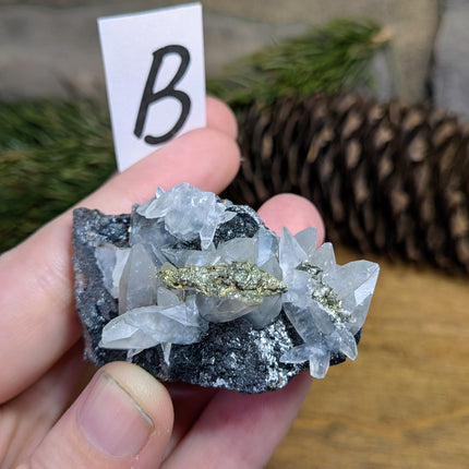 Calcite, Sphalerite, Pyrite Specimen - Variant B