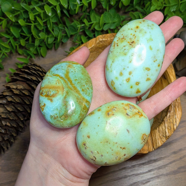 Chrysoprase Palm Stones
