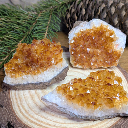 Citrine Flat Clusters